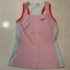 Nike Pink and White Athletic Tank